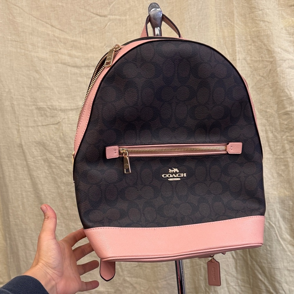 Coach Pink and Black Women's Backpack